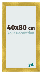 Bilderrahmen 40x80cm Gold Vintage MDF Pisa Vorne Messe | Yourdecoration.de