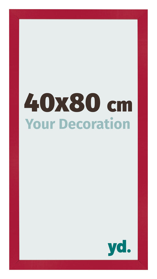 Bilderrahmen 40x80cm Rot MDF Bologna Vorne Messe | Yourdecoration.de