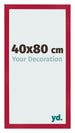 Bilderrahmen 40x80cm Rot MDF Bologna Vorne Messe | Yourdecoration.de