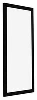 Bilderrahmen 40x80cm Schwarz Hochglanz MDF Bologna Vorne Schrag | Yourdecoration.de