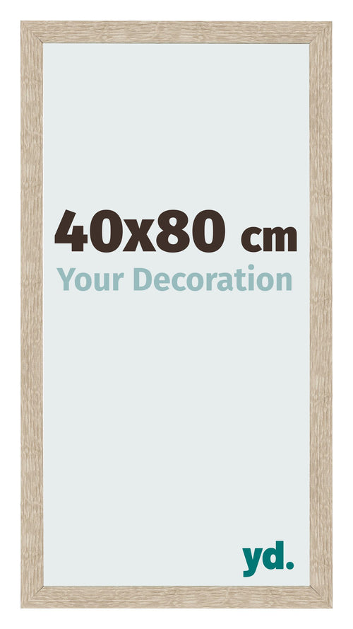 Bilderrahmen 40x80cm Sonoma Eiche MDF Bologna Vorne Messe | Yourdecoration.de