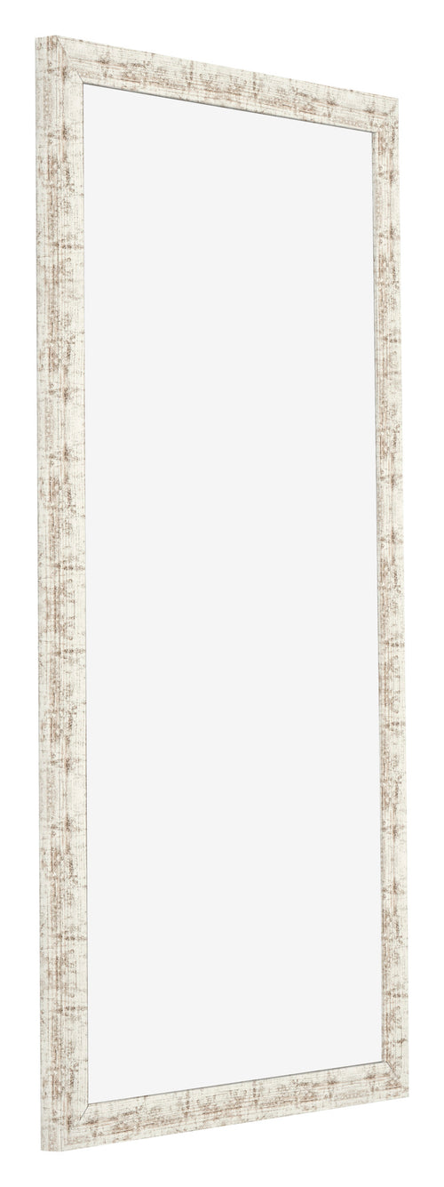 Bilderrahmen 40x80cm Weiß Vintage MDF Bologna Vorne Schrag | Yourdecoration.de