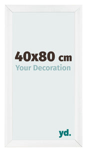 Bilderrahmen 40x80cm Weiß Vintage MDF Pisa Vorne Messe | Yourdecoration.de