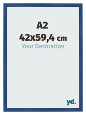 Bilderrahmen 42x59 4 cm A2 Dunkelblau MDF Bologna Vorne Messe | Yourdecoration.de