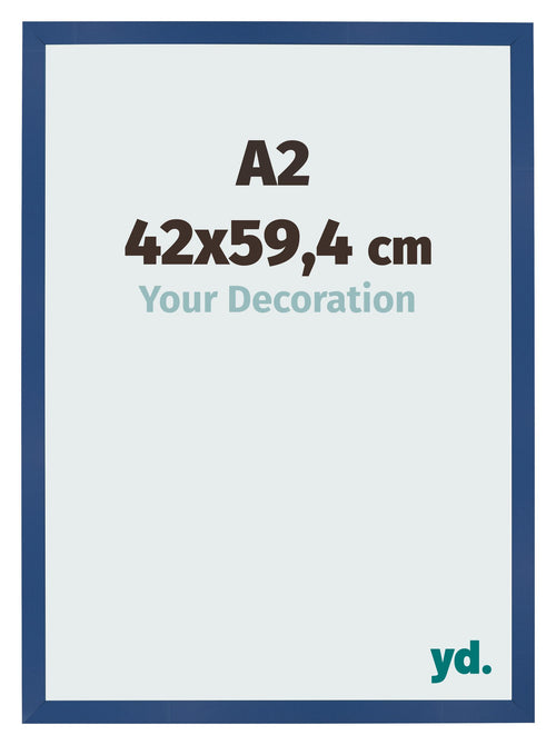 Bilderrahmen 42x59 4 cm A2 Dunkelblau MDF Bologna Vorne Messe | Yourdecoration.de
