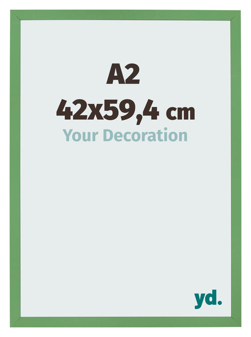 Bilderrahmen 42x59 4 cm A2 Grun MDF Bologna Vorne Messe | Yourdecoration.de