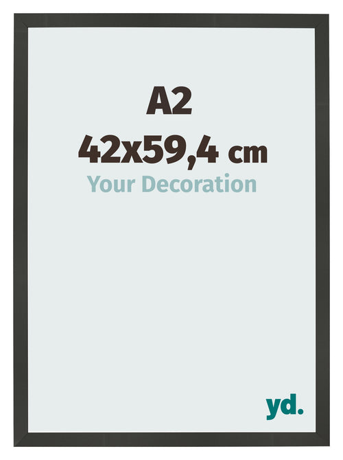 Bilderrahmen 42x59 4cm A2 Antrazit MDF Bologna Vorne Messe | Yourdecoration.de