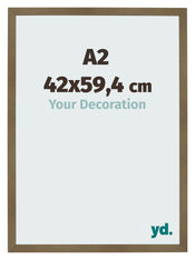 Bilderrahmen 42x59 4cm A2 Bronze Dekor MDF Bologna Vorne Messe | Yourdecoration.de