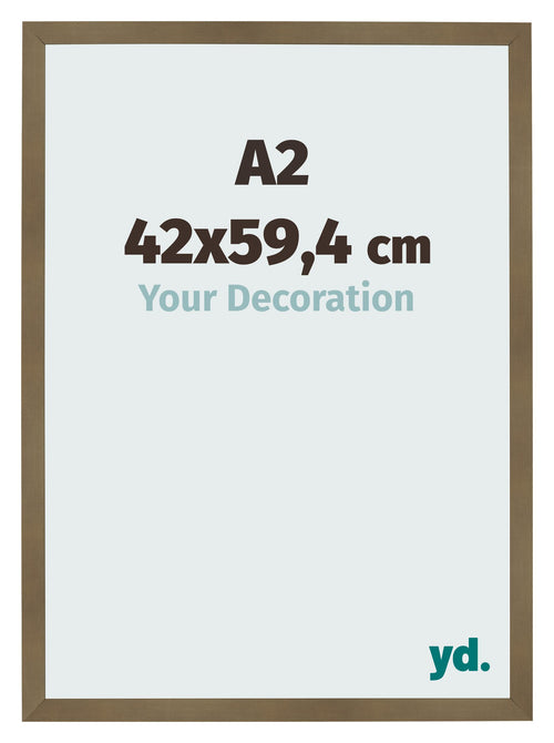Bilderrahmen 42x59 4cm A2 Bronze Dekor MDF Bologna Vorne Messe | Yourdecoration.de