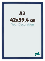Bilderrahmen 42x59 4cm A2 Dunkelblau Gewischt MDF Bologna Vorne Messe | Yourdecoration.de