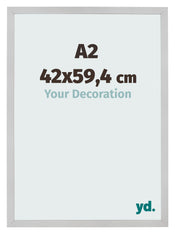 Bilderrahmen 42x59 4cm A2 Edelstahl MDF Bologna Vorne Messe | Yourdecoration.de
