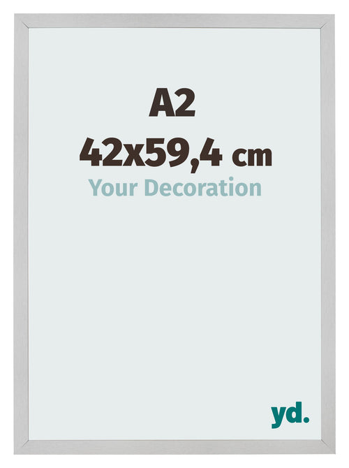 Bilderrahmen 42x59 4cm A2 Edelstahl MDF Bologna Vorne Messe | Yourdecoration.de