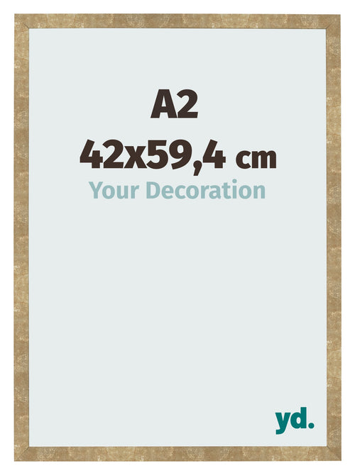 Bilderrahmen 42x59 4cm A2 Gold Antik MDF Bologna Vorne Messe | Yourdecoration.de