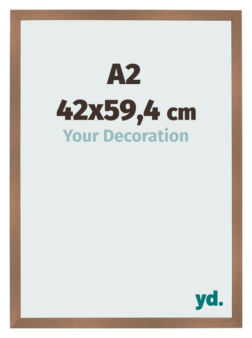 Bilderrahmen 42x59 4cm A2 Kupfer Dekor MDF Bologna Vorne Messe | Yourdecoration.de