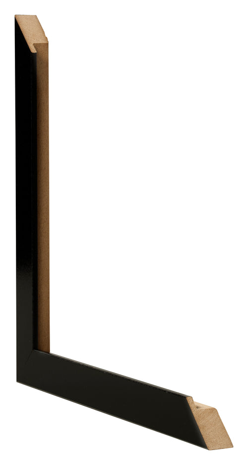 Bilderrahmen 42x59 4cm A2 Schwarz Hochglanz MDF Bologna Detail Querschnitte | Yourdecoration.de