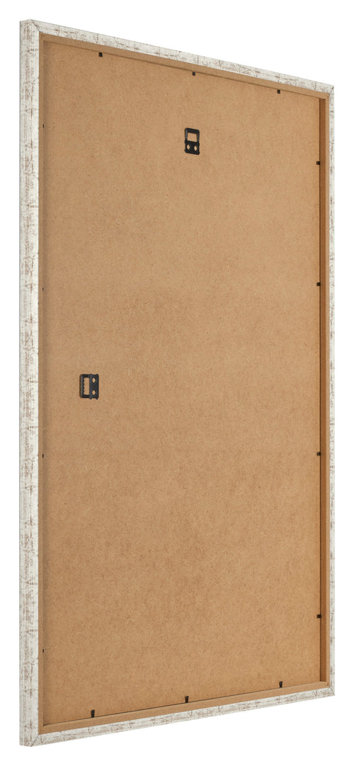 Bilderrahmen 42x59 4cm A2 Weiß Vintage MDF Bologna Ruckseite Schrag | Yourdecoration.de