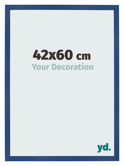 Bilderrahmen 42x60 cm Dunkelblau MDF Bologna Vorne Messe | Yourdecoration.de