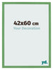 Bilderrahmen 42x60 cm Grun MDF Bologna Vorne Messe | Yourdecoration.de