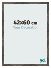 Bilderrahmen 42x60 cm Oxidiertes Metall MDF Bologna Vorne Messe | Yourdecoration.de