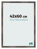 Bilderrahmen 42x60 cm Oxidiertes Metall MDF Bologna Vorne Messe | Yourdecoration.de