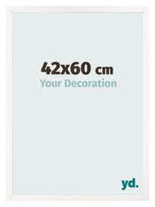 Bilderrahmen 42x60 cm Weiss Hochglanz MDF Bologna Vorne Messe | Yourdecoration.de