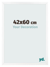 Bilderrahmen 42x60 cm Weiss Matt MDF Bologna Vorne Messe | Yourdecoration.de