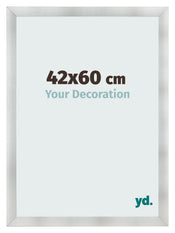 Bilderrahmen 42x60cm Aluminium Gebürstet MDF Pisa Vorne Messe | Yourdecoration.de