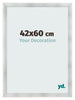 Bilderrahmen 42x60cm Aluminium Gebürstet MDF Pisa Vorne Messe | Yourdecoration.de