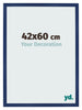 Bilderrahmen 42x60cm Dunkelblau Gewischt MDF Bologna Vorne Messe | Yourdecoration.de