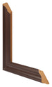 Bilderrahmen 42x60cm Eiche Dunkel MDF Lazio Detail Querschnitte | Yourdecoration.de