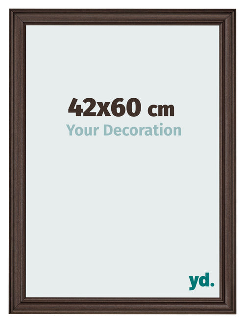 Bilderrahmen 42x60cm Eiche Dunkel MDF Lazio Vorne Messe | Yourdecoration.de
