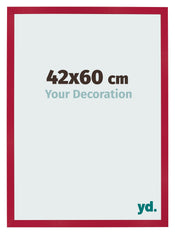 Bilderrahmen 42x60cm Rot MDF Bologna Vorne Messe | Yourdecoration.de