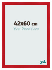 Bilderrahmen 42x60cm Rot MDF Pisa Vorne Messe | Yourdecoration.de