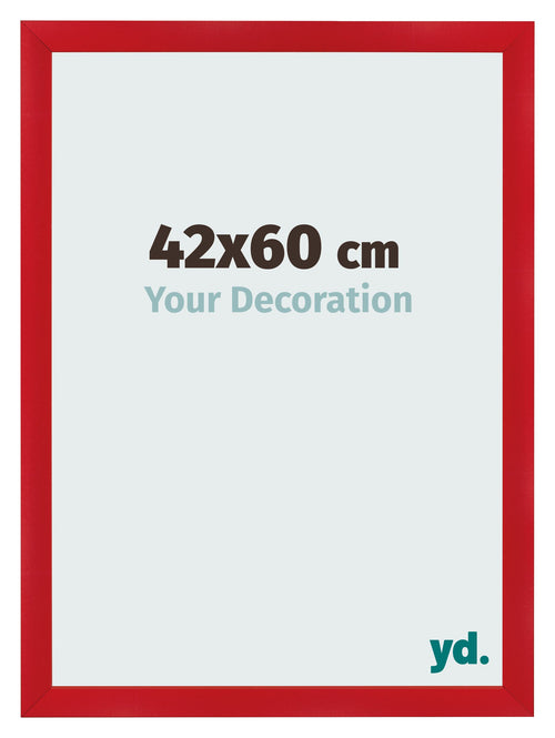 Bilderrahmen 42x60cm Rot MDF Pisa Vorne Messe | Yourdecoration.de