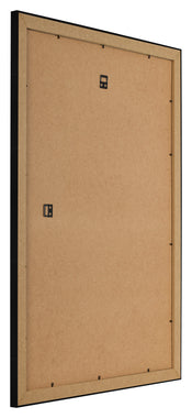 Bilderrahmen 42x60cm Schwarz Silber Poliert MDF Pisa Ruckseite Schrag | Yourdecoration.de