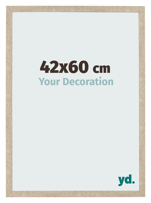 Bilderrahmen 42x60cm Sonoma Eiche MDF Bologna Vorne Messe | Yourdecoration.de
