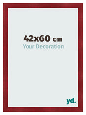 Bilderrahmen 42x60cm Weinrot Gewischt MDF Pisa Vorne Messe | Yourdecoration.de