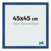 Bilderrahmen 45x45 cm Dunkelblau MDF Bologna Vorne Messe | Yourdecoration.de