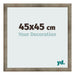 Bilderrahmen 45x45 cm Metall Vintage MDF Bologna Vorne Messe | Yourdecoration.de