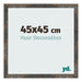 Bilderrahmen 45x45 cm Oxidiertes Metall MDF Bologna Vorne Messe | Yourdecoration.de