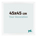 Bilderrahmen 45x45 cm Weiss Matt MDF Bologna Vorne Messe | Yourdecoration.de