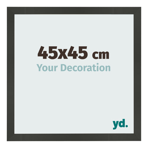 Bilderrahmen 45x45cm Antrazit MDF Bologna Vorne Messe | Yourdecoration.de