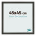 Bilderrahmen 45x45cm Antrazit MDF Bologna Vorne Messe | Yourdecoration.de