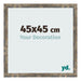 Bilderrahmen 45x45cm Blau Gold Meliert MDF Bologna Vorne Messe | Yourdecoration.de