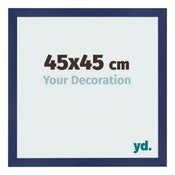 Bilderrahmen 45x45cm Dunkelblau Gewischt MDF Bologna Vorne Messe | Yourdecoration.de