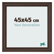 Bilderrahmen 45x45cm Eiche Dunkel MDF Lazio Vorne Messe | Yourdecoration.de