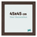 Bilderrahmen 45x45cm Eiche Dunkel MDF Lazio Vorne Messe | Yourdecoration.de