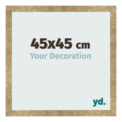 Bilderrahmen 45x45cm Gold Antik MDF Bologna Vorne Messe | Yourdecoration.de