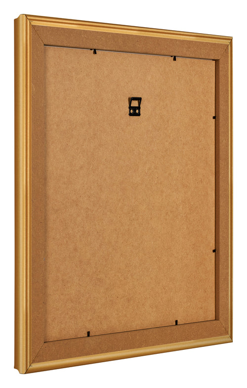 Bilderrahmen 45x45cm Gold Matt MDF Lazio Ruckseite Schrag | Yourdecoration.de