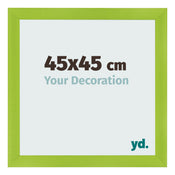 Bilderrahmen 45x45cm Grün MDF Pisa Vorne Messe | Yourdecoration.de